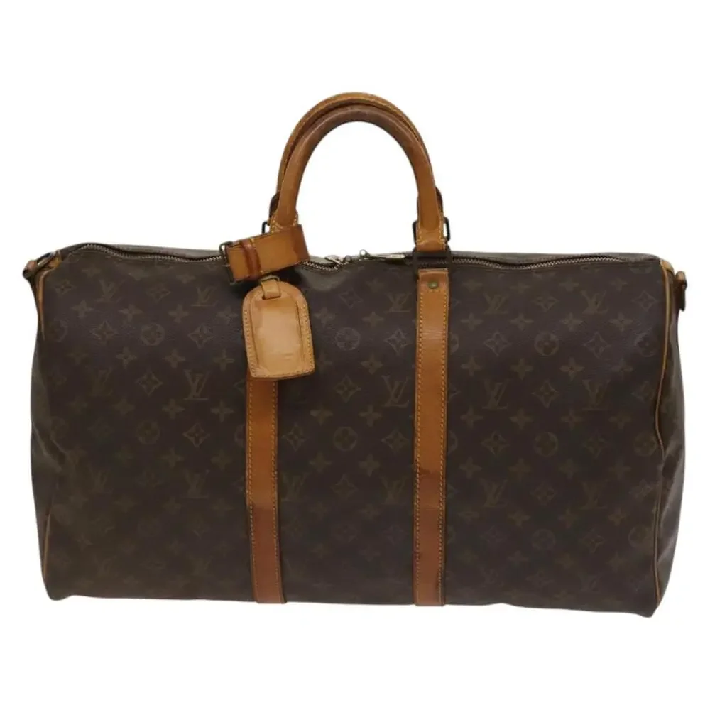 LOUIS VUITTON Monogram Keepall Bandouliere 50 Boston Bag M41416